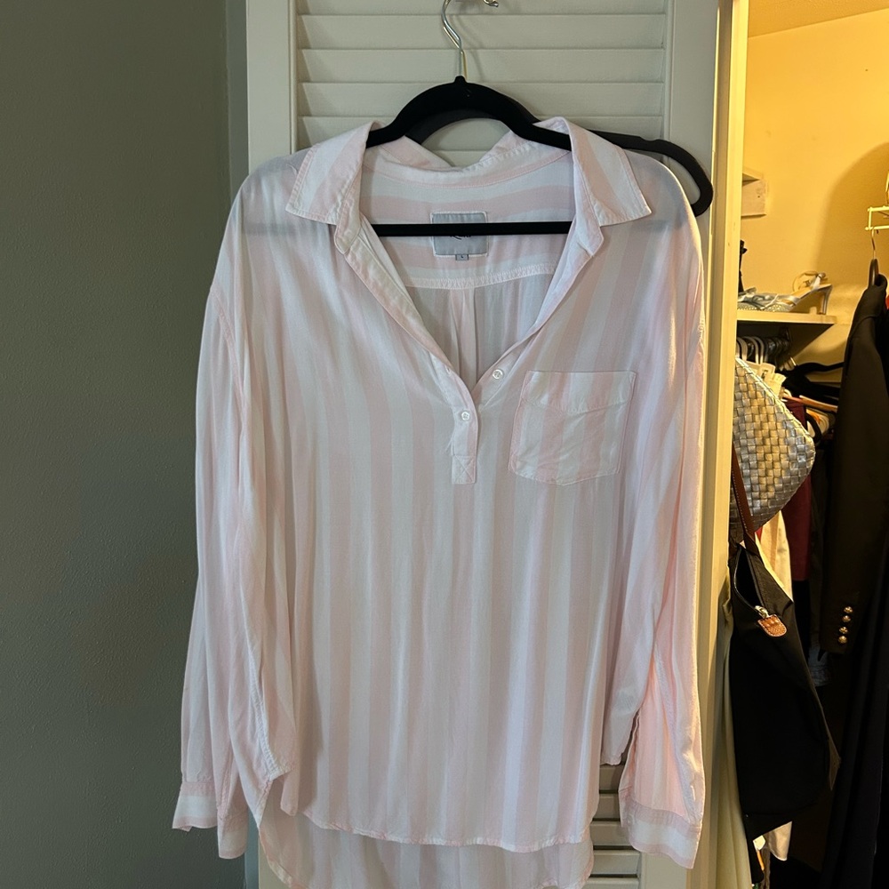 Rails Women's Pink Striped Top